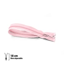 Fermeture éclair Z53 - moulée 6mm Non séparable - 18 cm