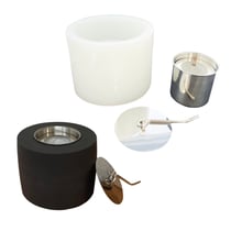 Moule en silicone ø 12cm x 9cm - Poêle rond avec avec système intérieur