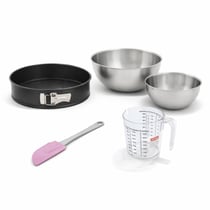 Set pâtisserie avec moule à manqué de 26 cm, 2 bols à mixer, verre mesureur et spatule Zenker