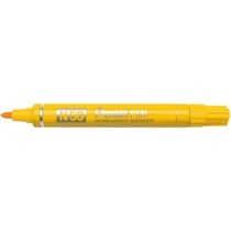 Lot de 12 marqueurs permanents - PENTEL - pointe ogive 2 mm - corps aluminium - Jaune