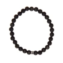 Bracelet Obsidienne Noire Perles rondes 6 mm - Omsaé
