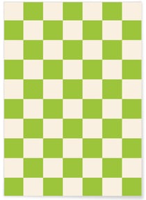 Affiche Damier Vert | A3 : 29,7x42cm