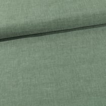 Tissu Chambray Coton uni Vert Olive