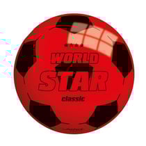 Ballon en plastique world star classic 22 cm rouge - john sports - jeu plein air