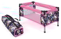 Lit parapluie licornes poupée - bayer chic 2000 - 65243 - accessoire poupon