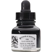 Flacon - Encre de Chine - Noir - 30 ml - Winsor et Newton