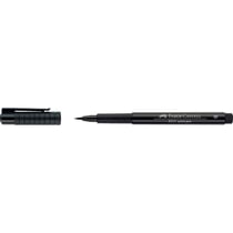 Lot de 4 feutres encre de Chine pointe pinceau 1-5 mm - FABER-CASTELL - Noir