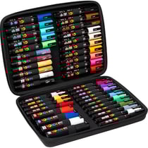Malette de 40 feutres - POSCA - Assortiments couleurs + pointes - PC1-1M - PC3M - PC5M - PC8K