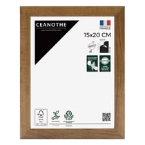 Cadre photo Precious noyer 15x20 cm