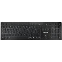 Clavier sans fil rechargeable - CHERRY - KW 9100 SLIM - Bluetooth et 2,4 GHz - 6 touches programmables - Noir