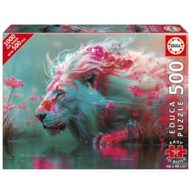 500p Le roi des fleurs – grosses pieces - Educa Borras - Rouge