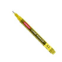 DERWENT - LINE MAKER - fineliner encre jaune pointe 0.3