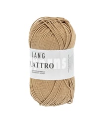 Fil à tricoter 100% coton QUATTRO - Lang Yarns 39 Marron