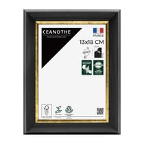Cadre photo Pandore noir doré 13x18 cm