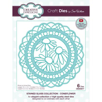 Matrices de découpe - Vitrail fleurs - 6 dies - Creative Expressions