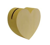 Urne cœur 35x33x13 cm bois - Artemio