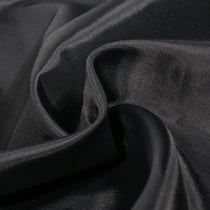 Tissu Doublure Pongé uni Noir