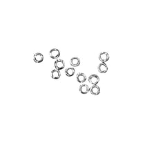 Perle à écraser, argent, 1,3mm / 2,4mm ø, 20 pces