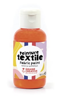 PEINTURE TEXTILE ORANGE FLUO 50ML