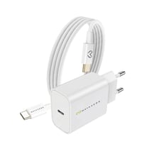 Mayaxess Chargeur Secteur pour Xiaomi 15T Pro 20W + Câble USB-C 1m Blanc