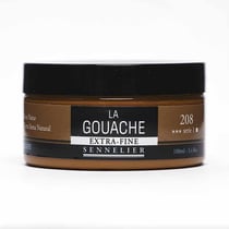 Gouache - Extra-fine - Terre de sienne - 208 - Sennelier - Pot de 100ml - Beaux-arts