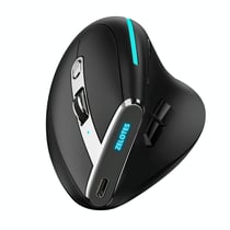 Souris Ergonomique Sans Fil 9 Boutons Avec Prise Verticale Et Lumières RGB Noir YONIS