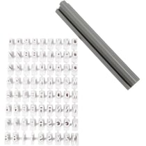 Set de tampons - Alphabet/Chiffre + Réglette