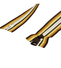 Fermeture coupe vent non séparable multicolore