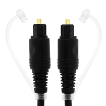 Câble Toslink Audio Numérique avec Lumière Fibre Optique 3m LinQ Noir