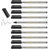 Lot de 10 feutres fins - EDDING - Noir - Pointe ronde fine 0,6 mm
