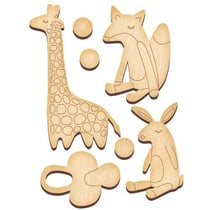 Ensemble de sujets en MDF assorties FABRIKA DECORU NAISSANCE 522