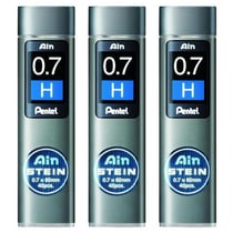 Mine de rechange Pentel Ain Stein C277 - 0,7 mm - Dureté H - Lot de 3 étuis de 40 mines