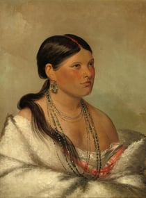 Puzzle 2000 pièces - George Catlin : Femme Aigle - Shawano, 1830 - Grafika
