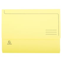 Paquet de 50 chemises poche SUPER 210 - 24,5x32,5cm - Canari - x 3 - Exacompta