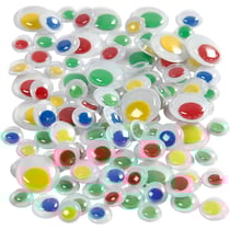 Yeux mobiles, autocollant, d 8+10+14 mm, 300 ass./ 1 Pq.