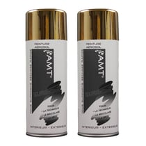 Lot de 2 bombes de peinture - or - AMT