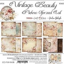 6 papiers scrapbooking 30 x30 cm Craft O' Clock VINTAGE BEAUTY