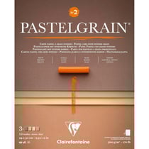 Bloc - Pour pastel - Grain intense - 24x30cm - 360g - 4 teintes - Clairefontaine - Pastelgrain n°2