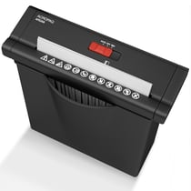 Destructeur de Papier 7L- Coupe Droite- Broyeur 4 Feuilles A4 à la fois- Arrêt Automatique- ACROPAQ