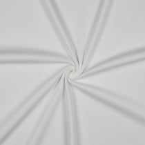 Tissu Jersey Coton côtelé uni Blanc