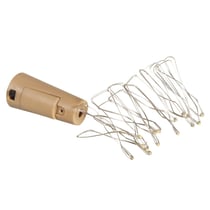Mini-guirlande lumineuse DEL, Bouchons, 1,35m, 15 DEL, blister 1pce.