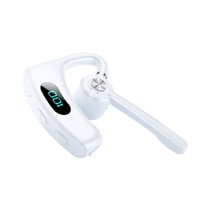 Ecouteurs Bluetooth Conduction Osseuse Réduction Bruit Son 3D Autonomie 8h Blanc YONIS