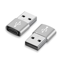 Avizar Lot de 3 Adaptateurs USB Type-C vers USB 3.0 Plug and Play Compacts Argent