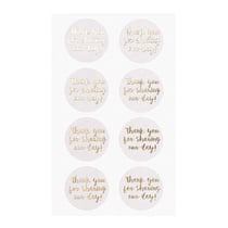 4 feuilles d'autocollants blancs Our day