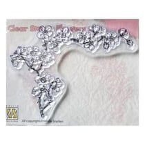 Tampon transparent scrapbooking Nellie's choice BRANCHE DE FLEURS 005