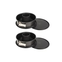 Ensemble de 2 Moules à manqué et à savarin à charnière acier 18 cm Dr. Oetker Tradition