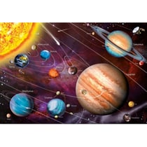 Puzzle neon le systeme solaire / les planetes 1000 pieces - collection fluorescent - educa - 14461