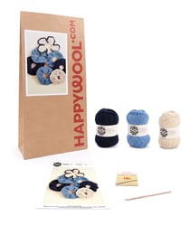 Kit Crochet Chouchous Jessy BLEU AQUARELLE TU