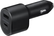 Samsung Chargeur Voiture 60W Double Port avec Câble USB-C Rapide Noir