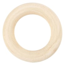 8 Anneaux en bois à décorer Ø 35 mm